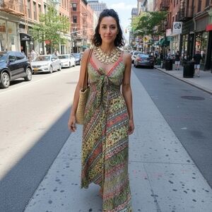 Bohemian Multicolor Maxi Dress